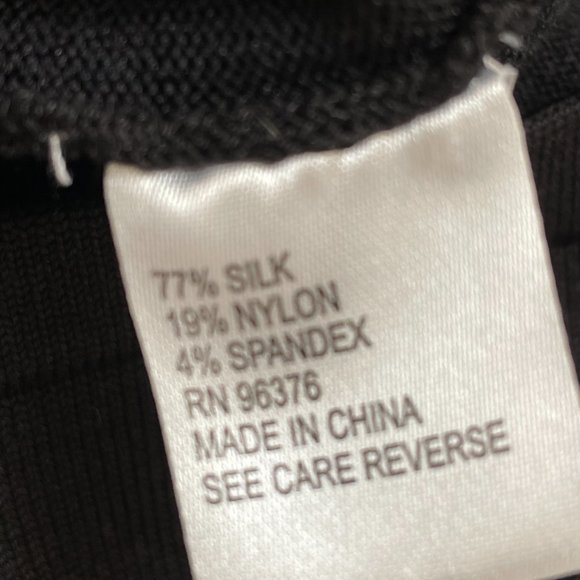 Black Silk Beaded Sweater - Picture 6 of 10